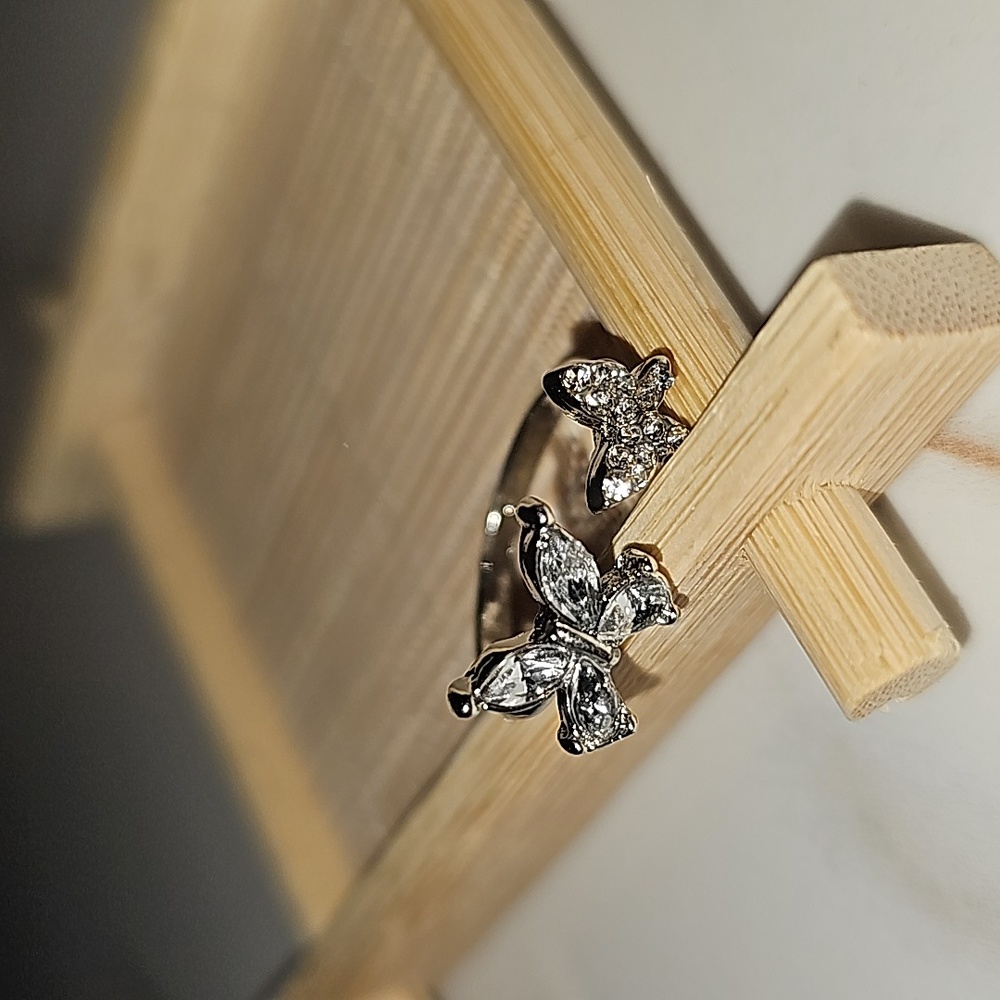 Adjustable Sizing Butterfly Ring